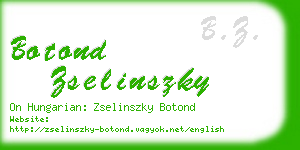 botond zselinszky business card